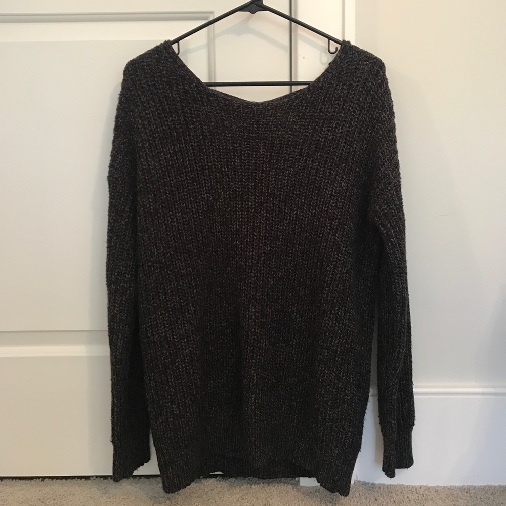 Black, knit sweater!